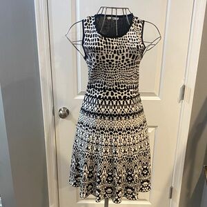 Sioni Red and Black Swirl Maxi Dress